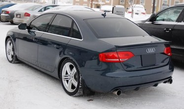 Дифузор заднього бампера Audi A4 B8 під дві одинарні труби фото