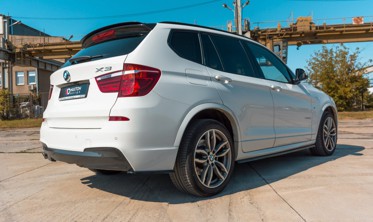 Накладка на спойлер BMW X3 F25 рестайл M-Pack фото