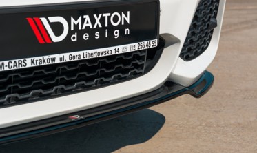 Тюнінговий дифузор переднього бампера BMW X3 F25 M-Pack рест. фото
