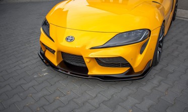 Тюнинговый диффузор на передний бампер Toyota Supra Mk5 версия 2 фото