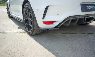 Боковые диффузоры на край заднего бампера Renault Megane IV версия RS фото
