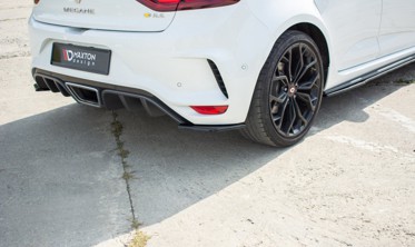 Боковые диффузоры на край заднего бампера Renault Megane IV версия RS фото