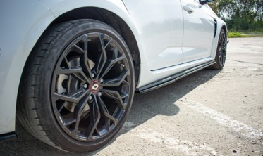 Боковые тюнинговые диффузоры порогов Renault Megane IV для версии RS фото