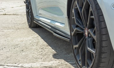 Боковые тюнинговые диффузоры порогов Renault Megane IV для версии RS фото
