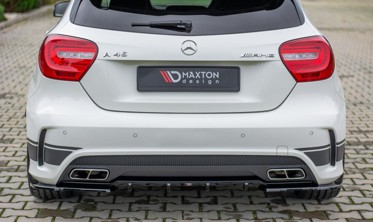 Боковые накладки на задний бампер Mercedes A45 AMG W176 фото