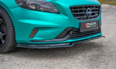 Дифузор тюнінговий на передній бампер Volvo V40 для версії R-design фото