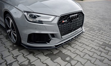 Дифузор переднього бампера Audi RS3 8V Sedan рестайл вер.1 фото