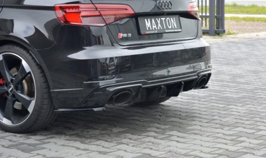 Боковые диффузоры заднего бампера Audi RS3 8V Facelift Sportback фото
