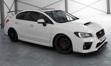 Накладка під передній бампер Subaru WRX STI вер. 2 фото