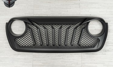 Тюнинговая решетка радиатора Jeep Wrangler JL INFERNO фото