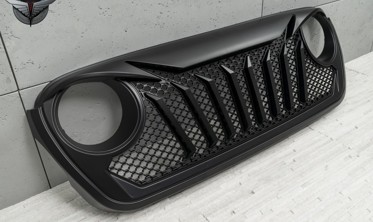 Тюнинговая решетка радиатора Jeep Wrangler JL INFERNO фото