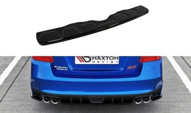 Центральна накладка на задній бампер Subaru WRX STI вер. 1 фото