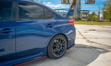 Бічні дифузори заднього бампера Subaru WRX STI фото