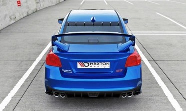 Тюнинг накладки на край заднего бампера Subaru WRX STI  фото