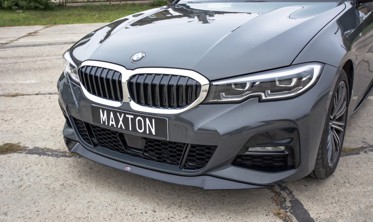 Накладка (диффузор) переднего бампера BMW 3 G20 M-pack вер. 1 фото