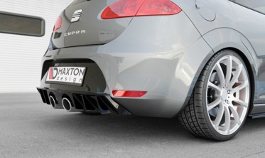 Тюнінговий дифузор заднього бампера Seat Leon 2 Cupra / FR рестайл фото