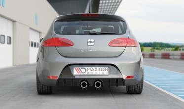 Тюнінговий дифузор заднього бампера Seat Leon 2 Cupra / FR рестайл фото