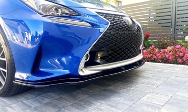 Накладка переднього бампера Lexus RC версія 2 фото