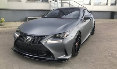 Тюнинговый диффузор под передний бампер Lexus RC версия 1 фото