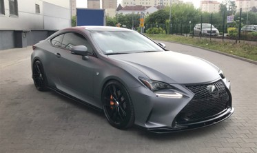 Тюнинговый диффузор под передний бампер Lexus RC версия 1 фото