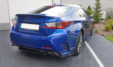 Боковые юбки заднего бампера Lexus RС фото