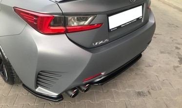Боковые юбки заднего бампера Lexus RС фото