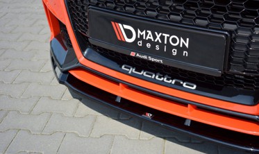 Тюнинговая юбка переднего бампера Audi TT RS 8S версия 2 фото