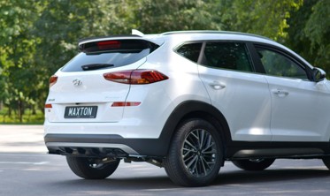 Центральный диффузор заднего бампера Hyundai Tucson Mk3 рест. фото