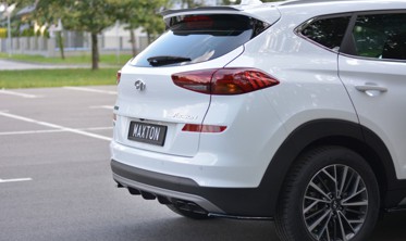 Центральный диффузор заднего бампера Hyundai Tucson Mk3 рест. фото