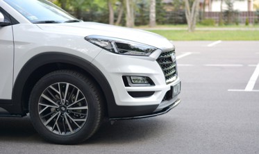 Накладка под передний бампер Hyundai Tucson Mk3 рестайл вер. 2 фото