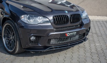 Тюнінг дифузор переднього бампера BMW X5 E70 рест. M-пакет фото