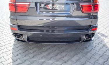 Боковые диффузоры заднего бампера BMW X5 E70 рестайлинг M-pack фото