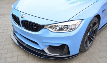Диффузор переднего бампера BMW M4 F82 M-performance фото
