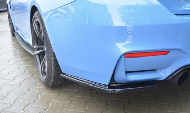 Боковые диффузоры заднего бампера BMW M4 F82 фото