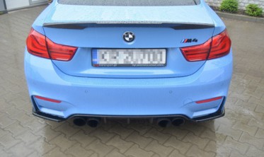 Боковые диффузоры заднего бампера BMW M4 F82 фото