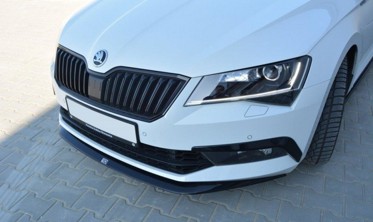 Тюнинговый диффузор переднего бампера Skoda Superb III вер.1 фото