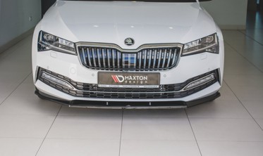 Тюнинг накладка переднего бампера Skoda Superb Mk3 FL вар. 2 фото