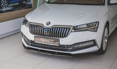 Тюнинг накладка переднего бампера Skoda Superb Mk3 FL вар. 2 фото