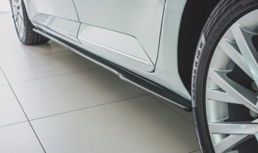 Боковые накладки под пороги Skoda Superb Mk3 рестайл фото