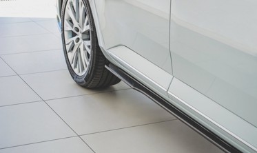 Боковые накладки под пороги Skoda Superb Mk3 рестайл фото
