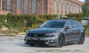 Накладка для тюнинга переднего бампера Volkswagen Passat R-Line B8 верс. 2 фото