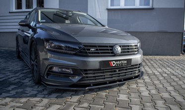 Диффузор на передний бампер Volkswagen Passat B8 R-Line версия фото