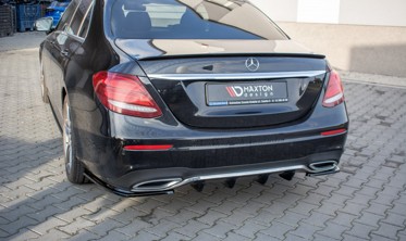 Центральный диффузор заднего бампера Mercedes E W213 E43 AMG / AMG-line фото