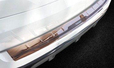защитная накладка на бампер BMW X5 IV G-05 M-PAKIET сталь + карбон фото