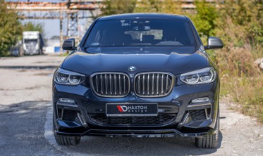 Тюнінговий дифузор переднього бампера BMW X4 M-Pack G02 дорестайл фото