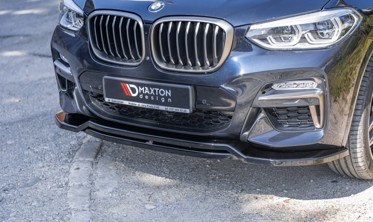 Тюнінговий дифузор переднього бампера BMW X4 M-Pack G02 дорестайл фото