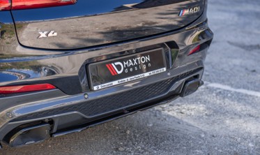Центральний дифузор заднього бампера BMW X4 M-Pack G02 фото