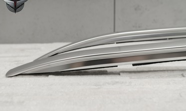 алюминиевые рейлинги на крышу JAGUAR F-PACE серебряные фото