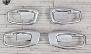 хром рамки на ручки дверей Jeep Compass (внутрішні) фото