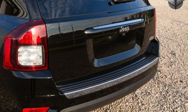 Захисна накладка на бампер Jeep Compass (ABS-пластик) фото
